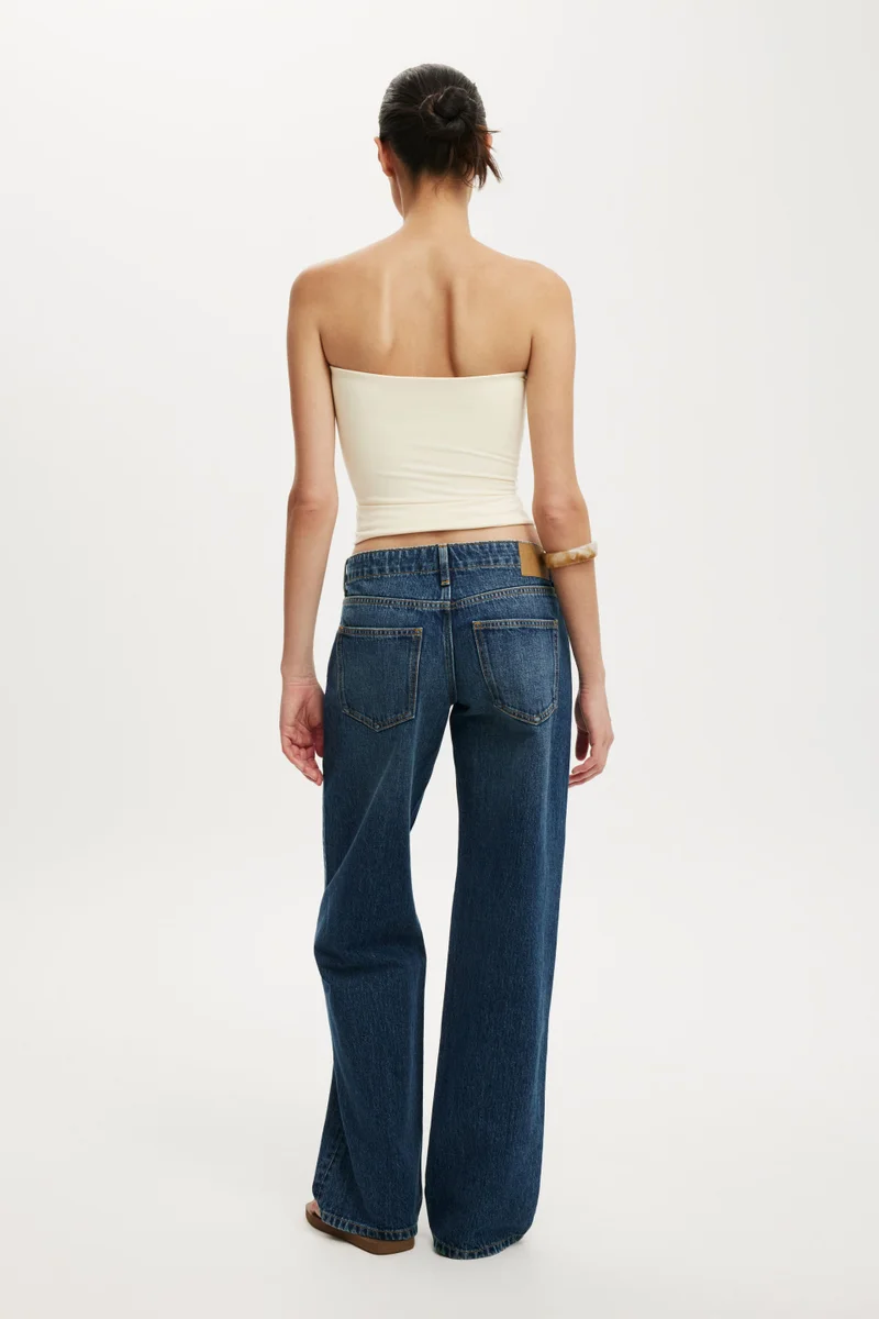Cotton On BELTED LOW RISE STRAIGHT JEAN