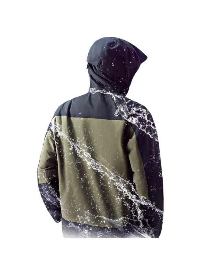 JD.com Jingzao [Pangolin 700 Series] Ultra-Durable Hardshell Jacket With Inner Lining, Unisex, Light Gray-Green, Xl - Image 3