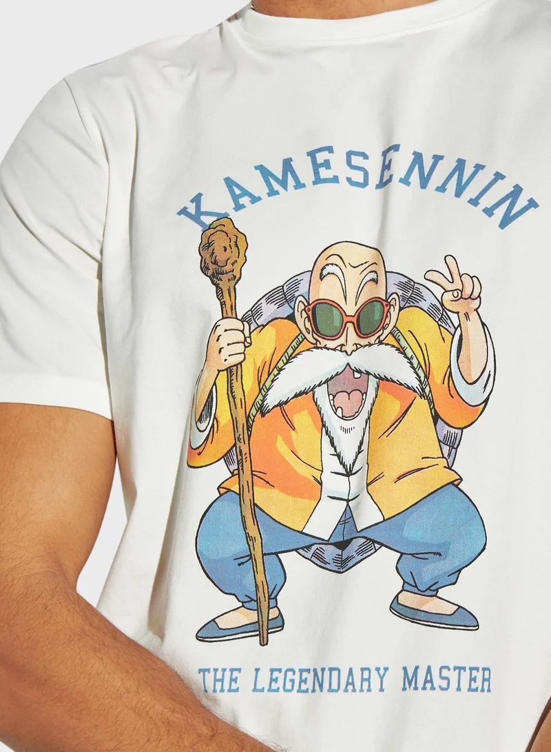 اس بي كاركترز Kamesennin Crew Neck T-Shirt