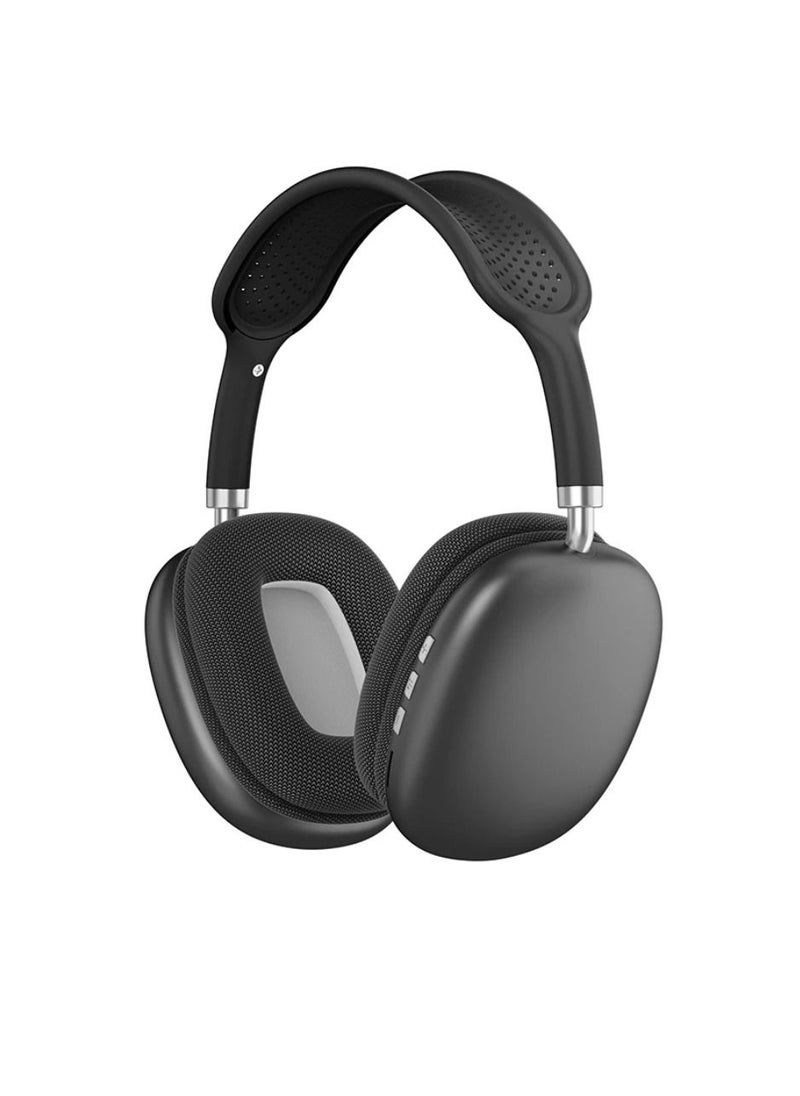 DIGI CORE - P9 Headphones Over Ear Bluetooth Headphones Wireless Headphones With Microphone Foldable Lightweight Headphone Bluetooth Wireless Headset Over-Ear Headphone For PC, Laptops, Mobiles And Tabs Black - Image 1