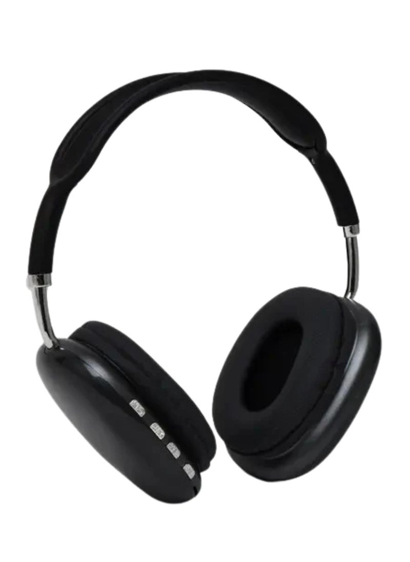 DIGI CORE - P9 Headphones Over Ear Bluetooth Headphones Wireless Headphones With Microphone Foldable Lightweight Headphone Bluetooth Wireless Headset Over-Ear Headphone For PC, Laptops, Mobiles And Tabs Black - Image 1