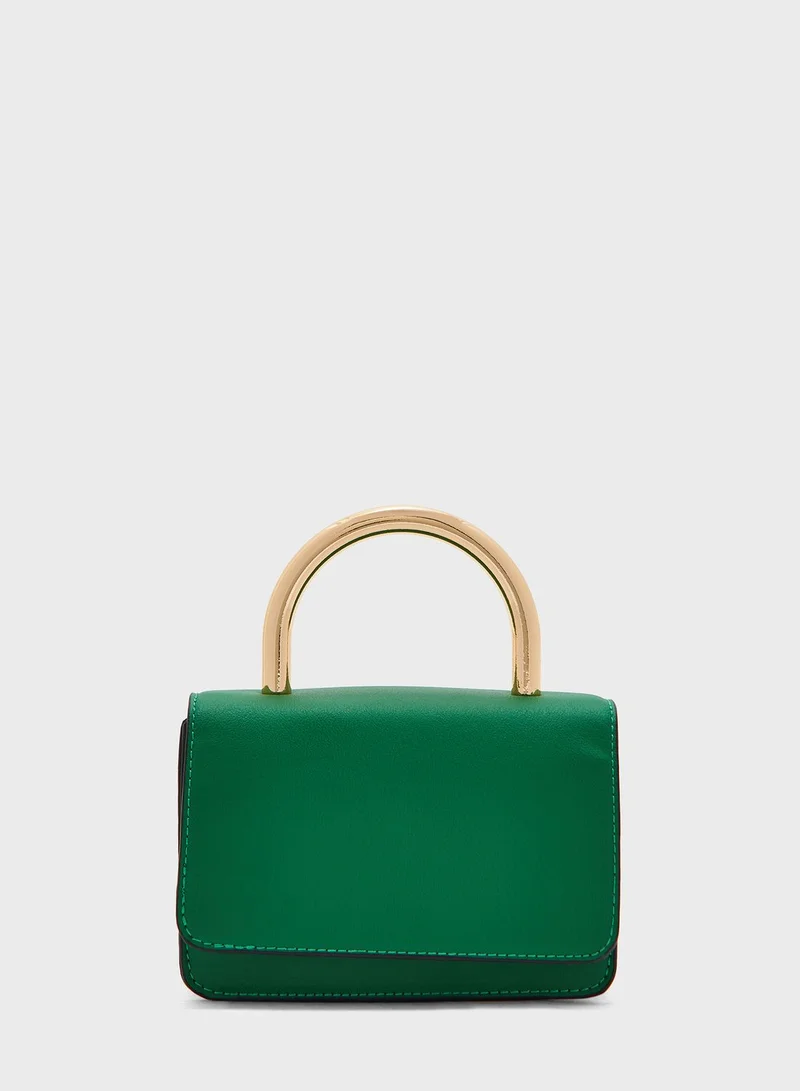 TOPSHOP Gia Metal Handle Grab Bag