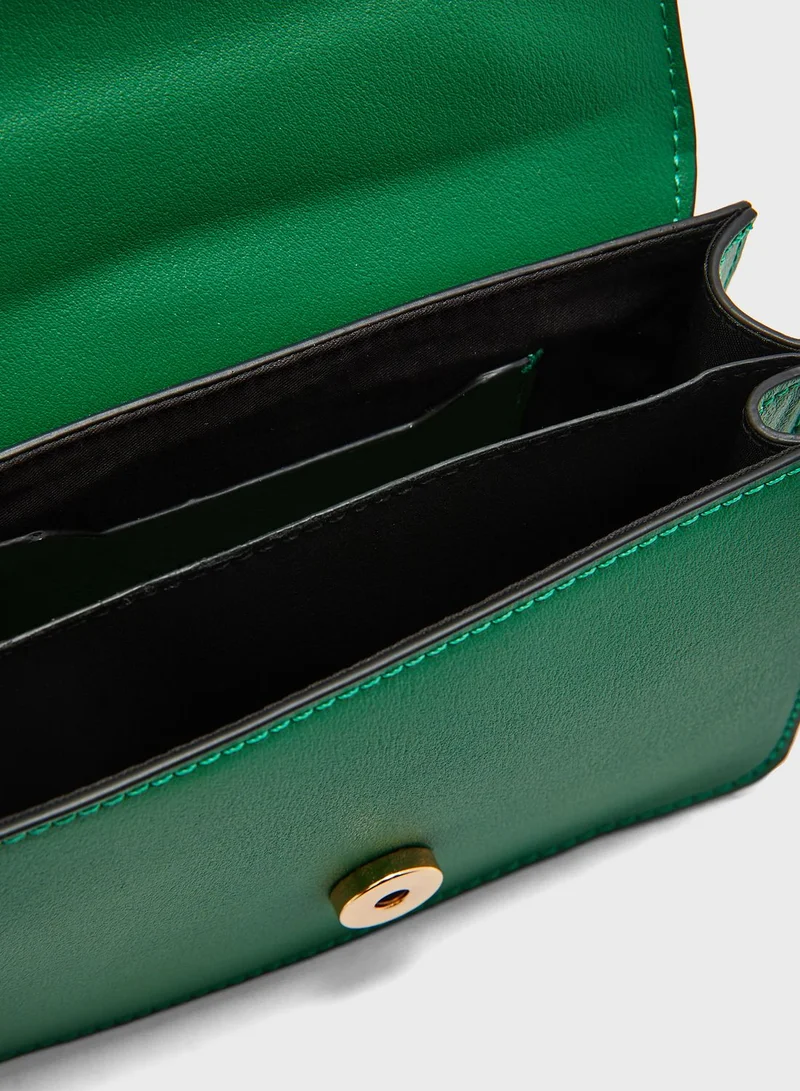 TOPSHOP Gia Metal Handle Grab Bag