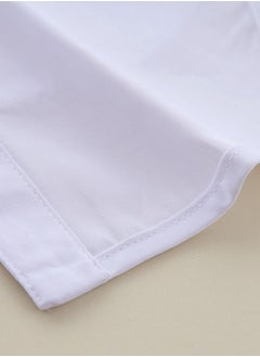 Y&D Lady's Fake Collar Half Shirt Blouse Detachable False Joker Decorative Dickey Cuff Cotton Choker Tie Lapel Point– White  - Image 5