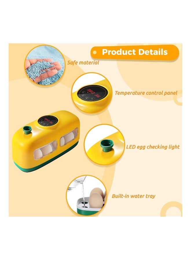 Generic 8-Egg Digital Incubator with LED Candler, Temperature & Humidity Control Display - Ideal Educational Tool for Hatching Chicken, Duck, Goose, Quail, and Bird Eggs.  - Image 2