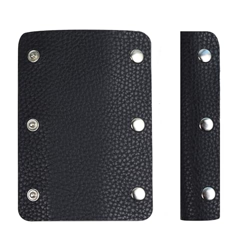 bociloy 2PCS Leather Handbag Handle Wrap Covers, Purse Wallet Strap Protector Pads, Soft Grip for Tote Bag Suitcase Travel Shopping Bag Craft Making Supplies, Black - Image 1