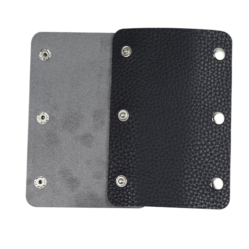 bociloy 2PCS Leather Handbag Handle Wrap Covers, Purse Wallet Strap Protector Pads, Soft Grip for Tote Bag Suitcase Travel Shopping Bag Craft Making Supplies, Black - Image 3
