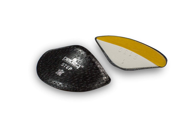 pedag Step | Arch Support Inserts | Durable Foot Arch Support for Flats | Arch Pad and Inserts for Shoes | Self-Adhesive | Ideal for Comfort and Relief | Black Leather | Large - Image 1
