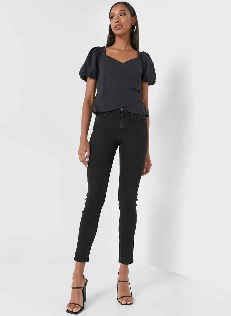 DOROTHY PERKINS Poplin Detail Top