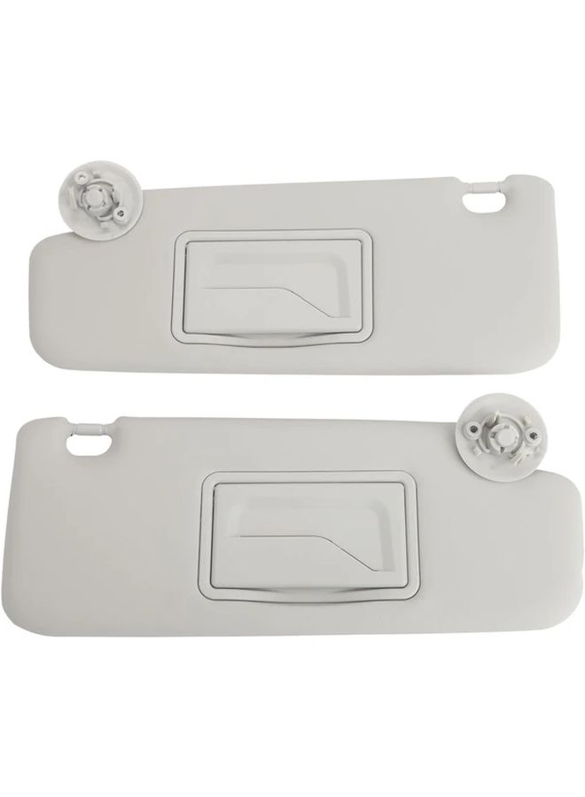 Gray Right Side Car Sun Visor for Chevrolet Sonic 2012 2020 Spark 2013 2016 Driver And Passenger Side Durable ABS UV Protection Tool Free Installation Vehicle Sun Shade Extension - Image 1