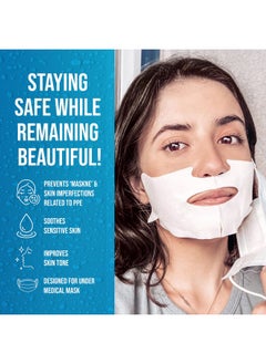 masque Bar Shield & Soothe Hydrogel Facial Mask, Korean Face Sheet Mask, Hydrating Sheet Mask, Calming Moisture Mask With Aloe Vera, Skin Care For Prolonged Use Of Safety Face Masks, Pack Of 6  - Image 4