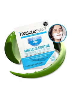 masque Bar Shield & Soothe Hydrogel Facial Mask, Korean Face Sheet Mask, Hydrating Sheet Mask, Calming Moisture Mask With Aloe Vera, Skin Care For Prolonged Use Of Safety Face Masks, Pack Of 6  - Image 2