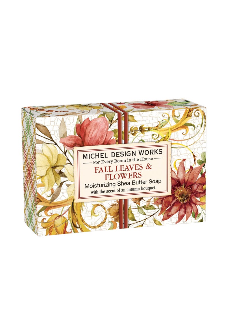 Michel Design Works Michel Design Works 45oz Boxed Single Shea Butter Soap Fall Leaves  Flowers 