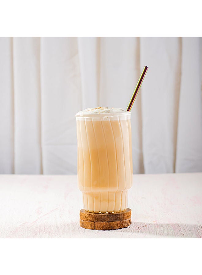 كوب زجاجي مضلع