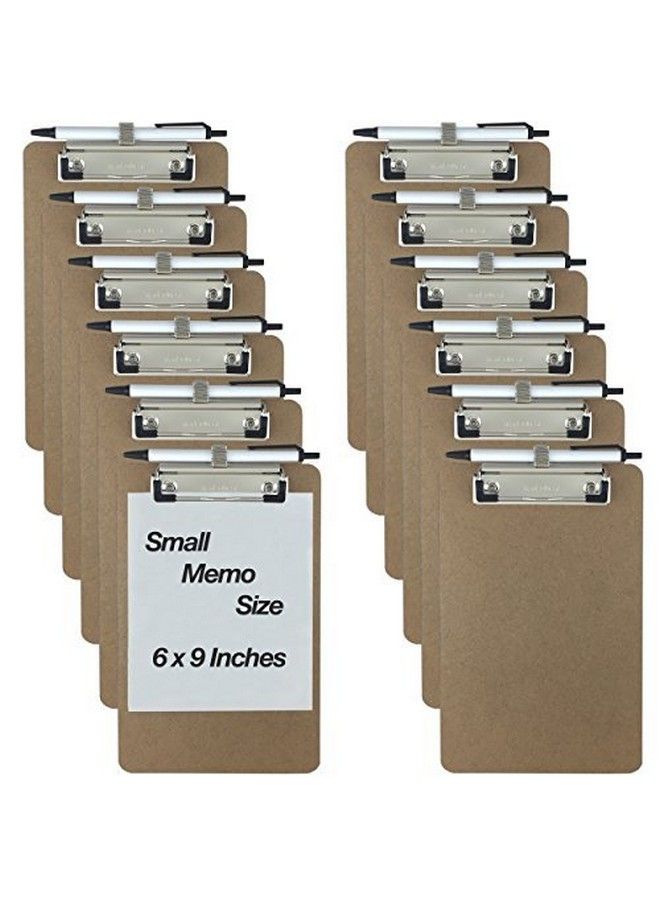 Trade Quest Pen Holder Memo Clipboards 6'' X 9'' (12 Pack) (Pen Included) - Image 2