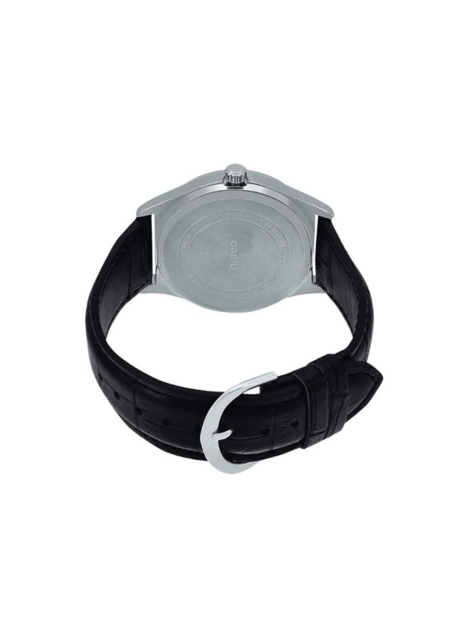 Casio MTP-V006L-1CUDF Men’s Analog Leather Strap Watch – Black Dial, Day-Date Display, Water Resistant - Image 5