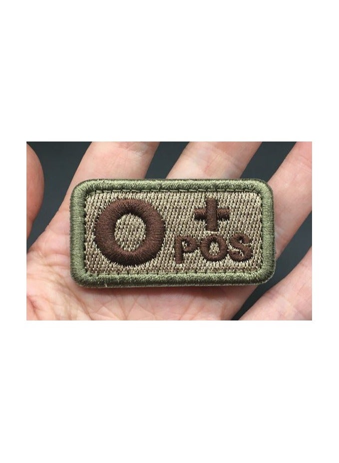 Blood Type O+ Patch Blood Type O+ Embroidery with Chic Shack Tape Suitable for athletes, military personnel, and those who do heavy and dangerous work, Compatible with tactical bags, jackets, clothing, backpacks, army patch…  - Image 4