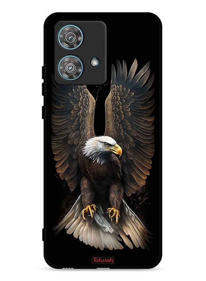 Tolwak Motorola Edge 40 Neo 5G Protective Case Cover Eagle Spread Wings - Image 1