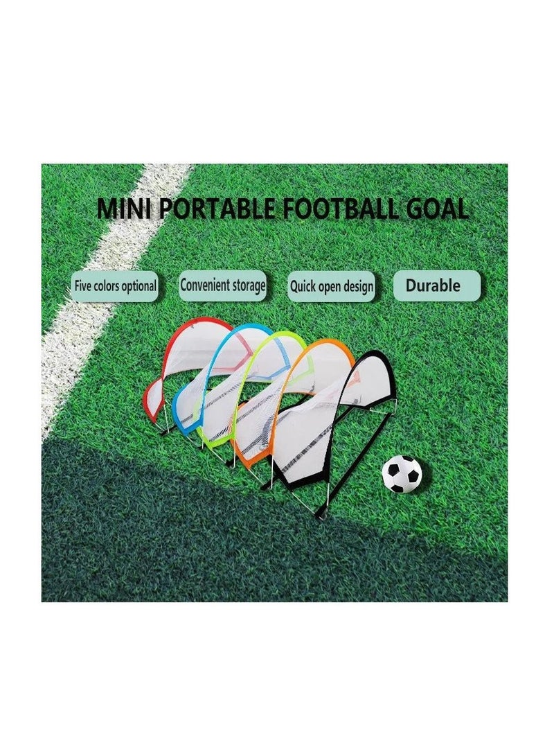 H PRO Mini Portable Football Goal Black - Image 2
