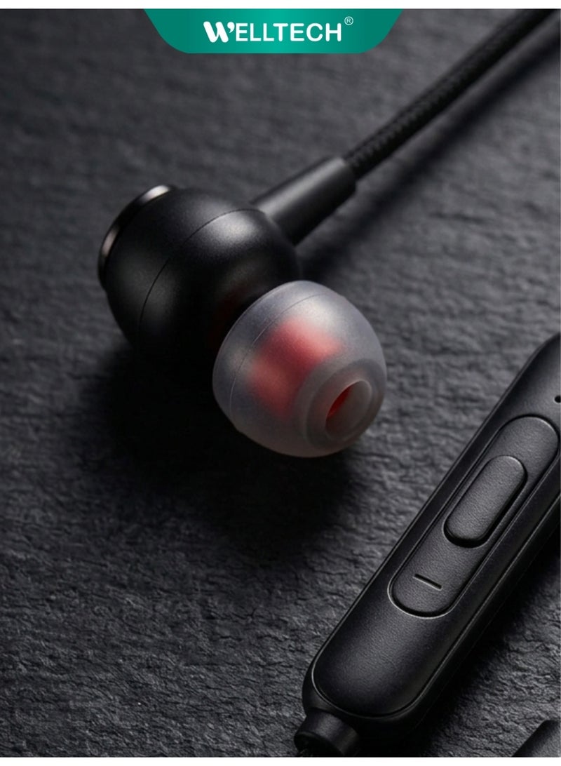 WELLTECH Type C Wired Earphones with Mic Pure Voice Clear Calling USB C Headphones Noise Isolation In Ear Headset for Android Samsung Gaming Meetings WELLTECH NIHA26 - Image 3