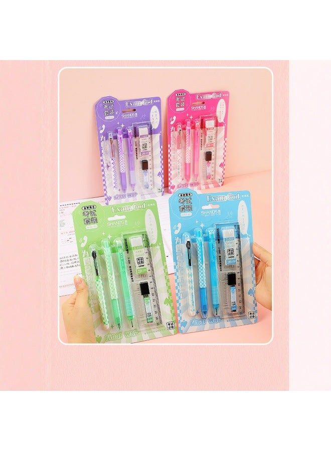 BX Gel Pen High Color Value Press Test Special 2b Card-coated Pencil Suit Black Girl Heart Pen For Students - Image 4