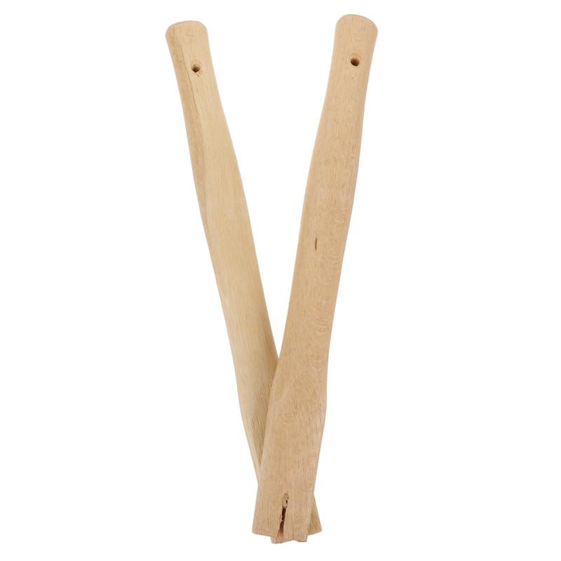 2Pcs Durable Qinggang Wood Hoe Handle Replacement 38 Inch Garden Tool With Comfortable Grip - Image 2