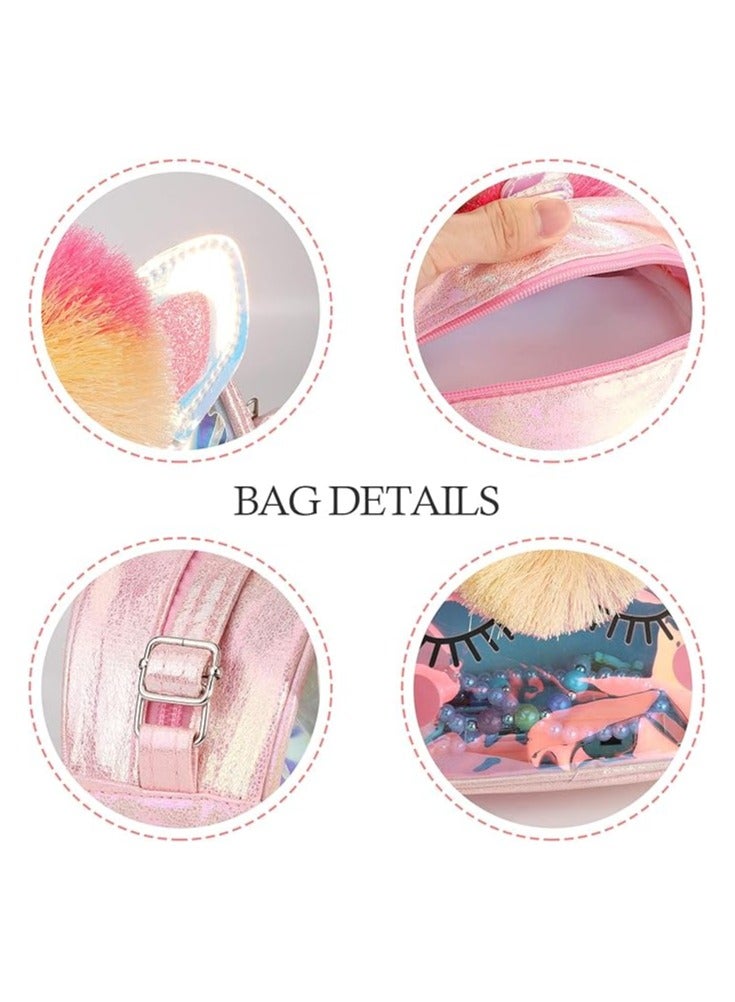 Unicorn Crossbody Bag, Purse with Jewelry Set Little Girls, Unicorn Princess Necklace Bracelet Rings Earrings Handbag Accessories, Jewelry Party Favors Gift Dress Up - Image 4