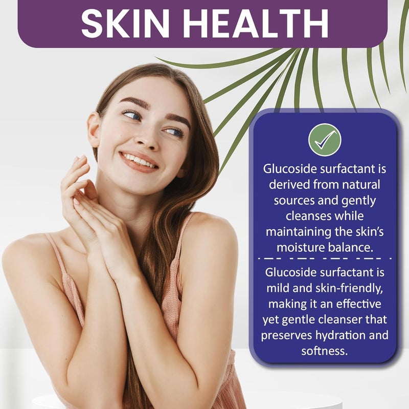 Dr Joe Lab Glucoside Surfactant Base Plant Derived in One Natural Gentle Mild Rich Foaming Cleanser Lauryl Decyl Coco Capryl Caprylyl Cosmetic Liquid Hand Soap Body Wash 16 oz - Image 3