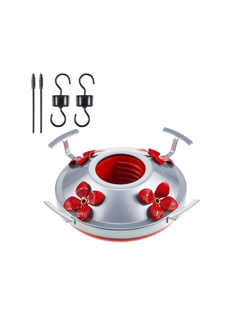 شو وو Hummingbird Feeders Base Set, Outdoors Patio Feeder Accessories Includes Base, 1 Pcs Replacement Seal Rings, 2 PCS Moat Hook and Brushes - Image 1
