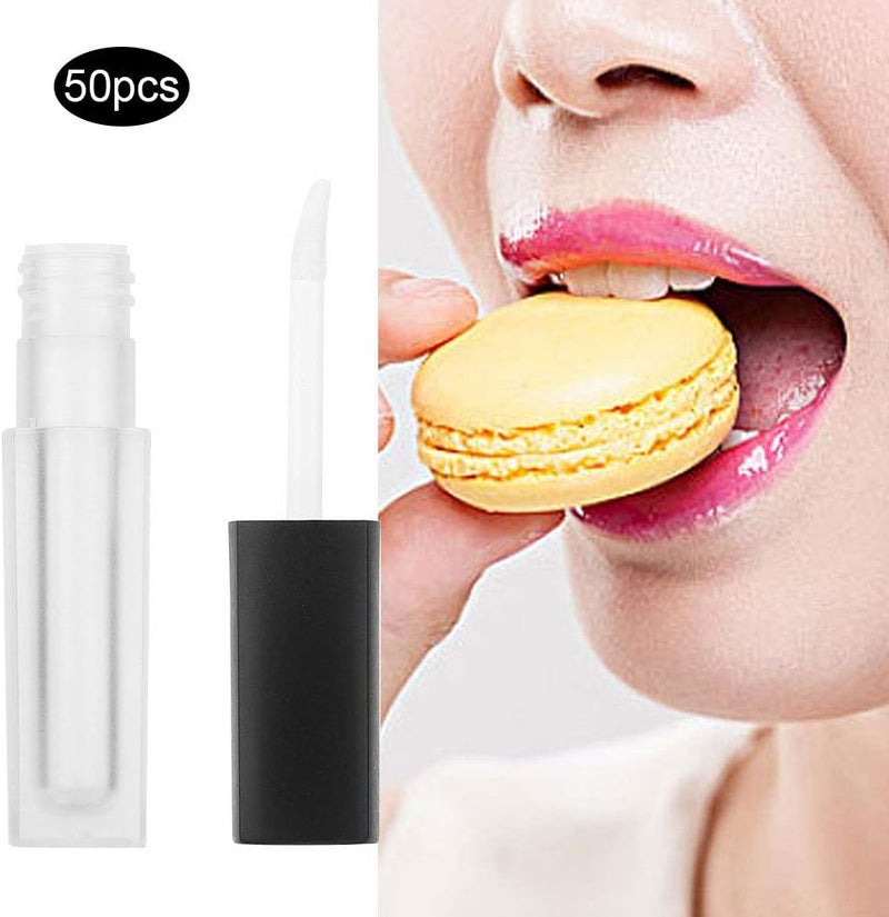 2.5ml Empty Lip Gloss Tube, DIY Lip Container for Liquid Lipstick, Transparent Plastic Refillable Bottle with Plug, Portable Cosmetic Jar for Personal or Professional Use - Image 1