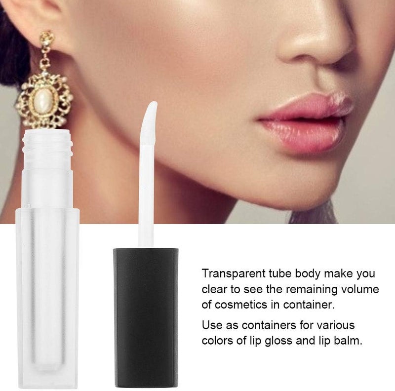 2.5ml Empty Lip Gloss Tube, DIY Lip Container for Liquid Lipstick, Transparent Plastic Refillable Bottle with Plug, Portable Cosmetic Jar for Personal or Professional Use - Image 2