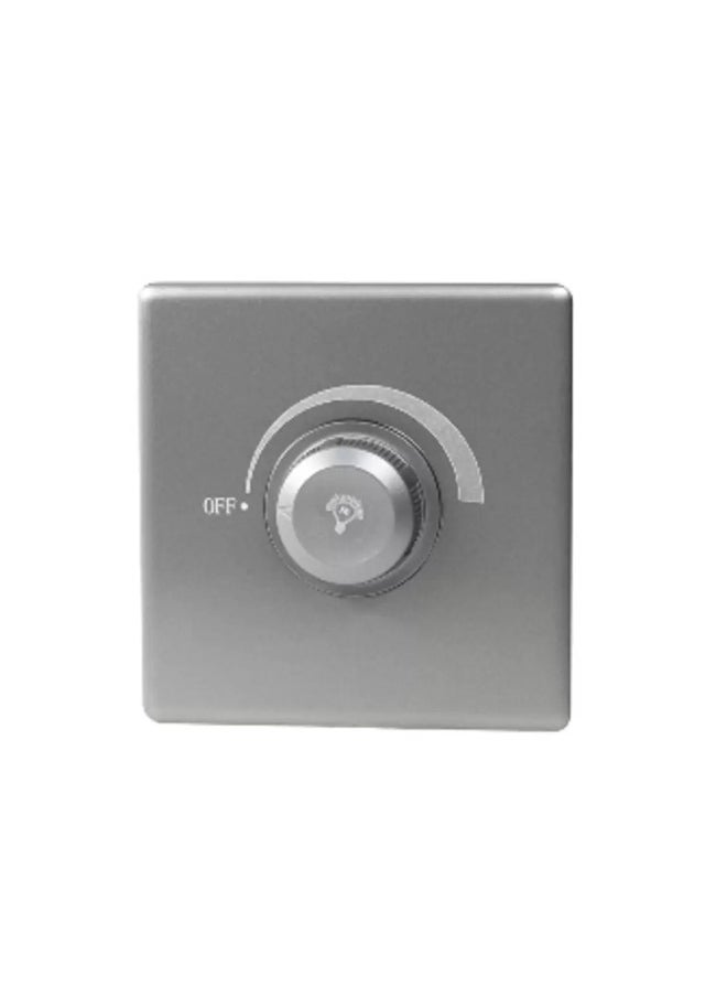 Elitco Elitco - 1 Gang 500W Light Dimmer Switch 250V (3 x 3 inches) Grey Color, 6.5mm. Minimal Thickness, Smooth, Wear Resistance, Elegant & Beautiful 