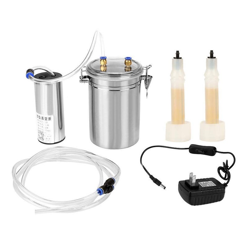 Electric Milking Machine for Sheep 2L Stainless Steel Portable Milker - Image 2