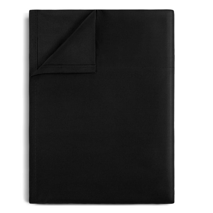 BLACK TWIN FLAT SHEET ONLY ULTRA SOFT BREATHABLE BRUSHED 1800 MICROFIBER HOTEL QUALITY FLAT SHEET SOLD SEPARATELY TOP SHEET FOR BED BLACK TWIN