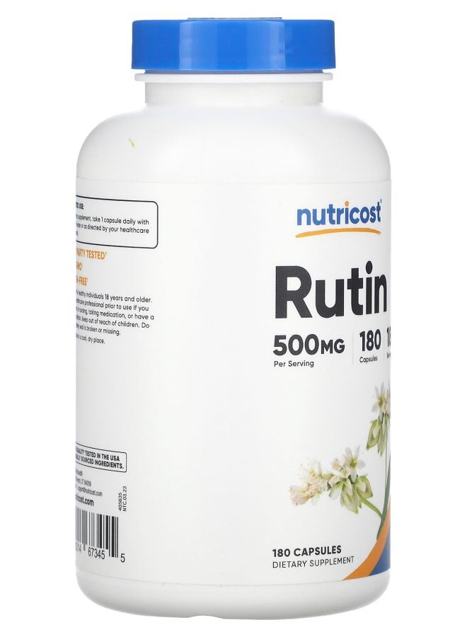 Nutricost Rutin 500 mg 180 Capsules - Image 2