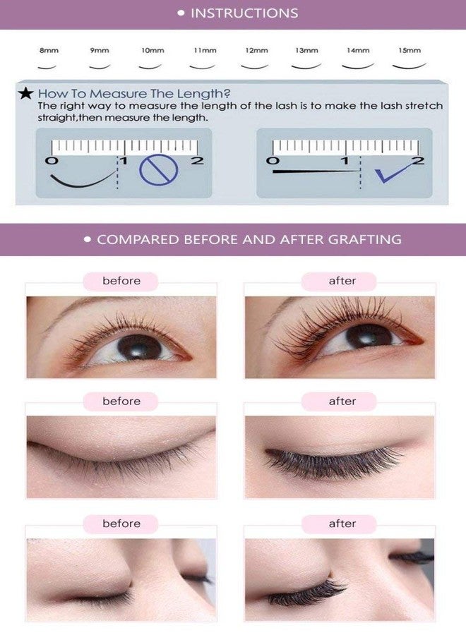 NAGARAKU Digital Shoppy 16 Rows Faux Mink Individual Natural Soft Eyelashes for Professionals With Length 12 MM Thickness 0.12MM (Curl J) - Image 5