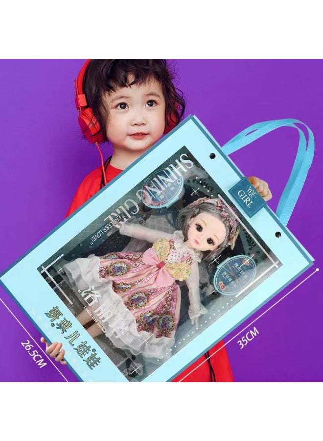 Girl Barbie Doll Gift Box Suit Simulation Princess Girl Children's Toy Enrollment Agency Gift Wholesale-Color:3688-222 Princess Yanqier With Music Set 【extra Large Gift Box】 - Image 5