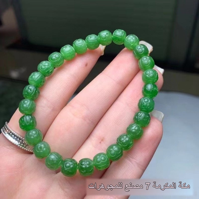 Delicate Alloy Beaded Bracelet for Unisex, Green, Wrist Jewelry - Image 2