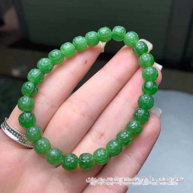 Delicate Alloy Beaded Bracelet for Unisex, Green, Wrist Jewelry - Image 3