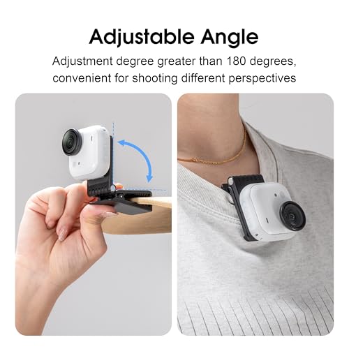 STARTRC VCR Go Ultra Magnetic Backpack Mount Stand for Insta360 Go Ultra Accessories Pivot Clip Angle Quick Release Hat Mount Adapter for Desktop Outdoor Travel Video POV Shooting - Image 4