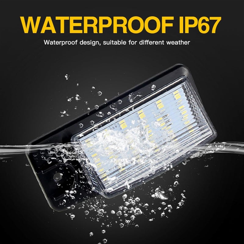QASULER 2Pcs LED License Plate Light for Nissan Vehicles - Image 3