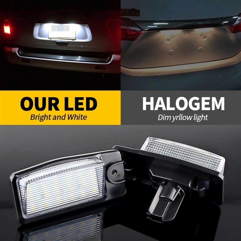 QASULER 2Pcs LED License Plate Light for Nissan Vehicles - Image 5