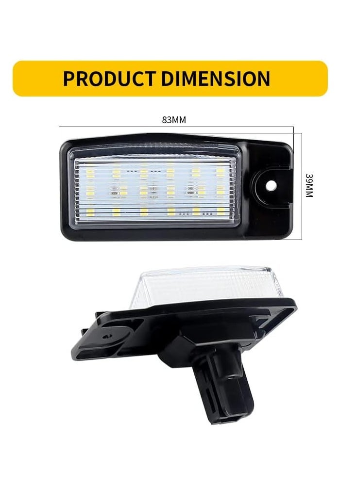 QASULER 2Pcs LED License Plate Light for Nissan Vehicles - Image 2