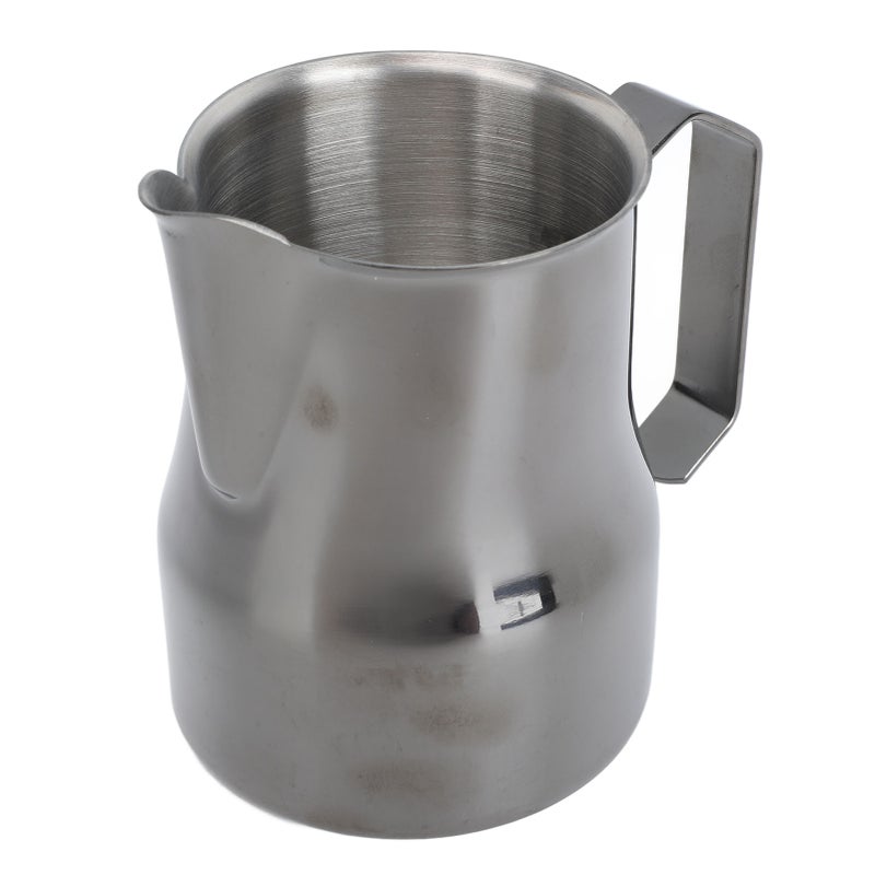 Milk Frothing Pitcher 450Ml Ti Black 304 Stainless Steel Drip Free Eagle Spout - Comfortable Grip Handle Professional Frothing Cup for Home Barista Latte Art Coffee Making - Image 1