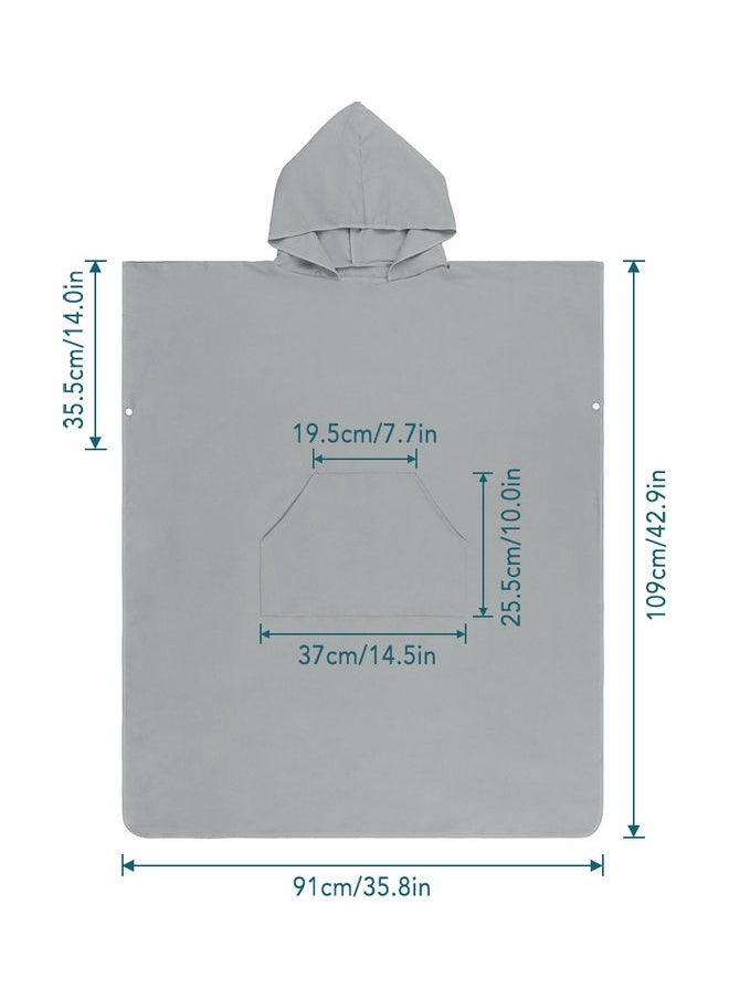NIBEMINENT Wetsuit Changing Towel with Hoodie Pocket 32.00 x 3.00 25.00cm  - Image 3
