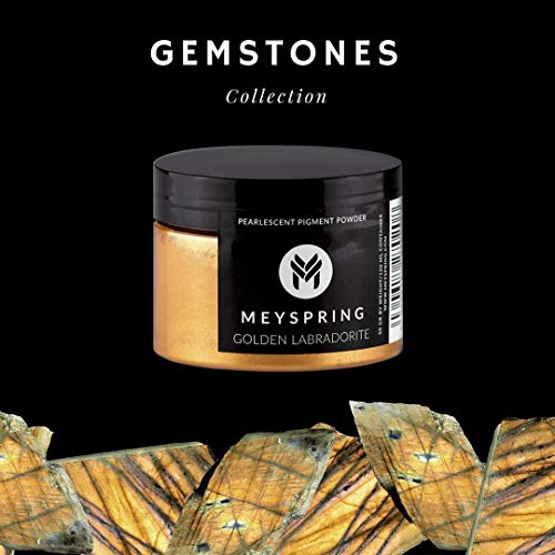 MEYSPRING Golden Labradorite Epoxy Resin Color Pigment - 50g - Mica Powder for Epoxy Resin - Image 2