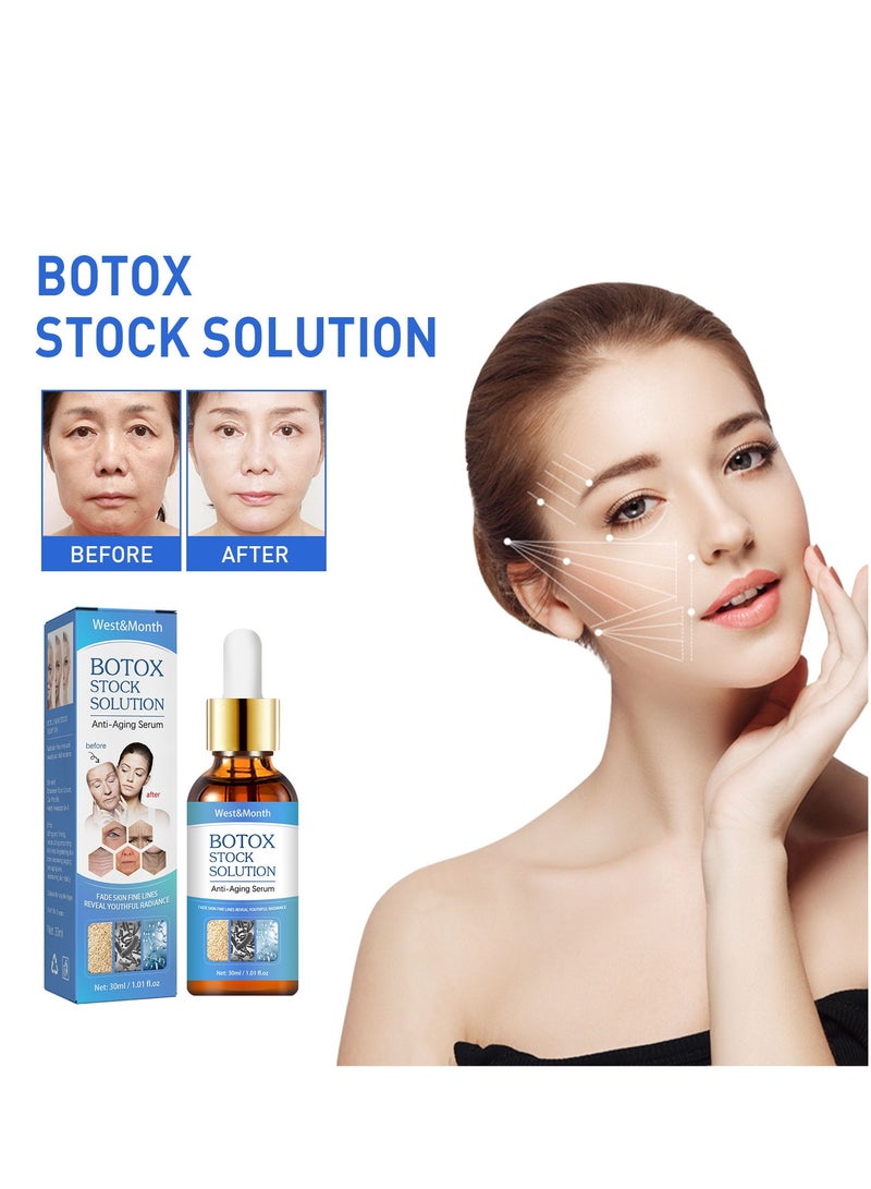West&Month 2 Bottles Anti-Aging Collagen Serum Suitable For All Skin Fade Dark Spot Removal Pigment Melanin Correcting Nourishing Brighten Face Skin Care Essence 30ml - Image 2