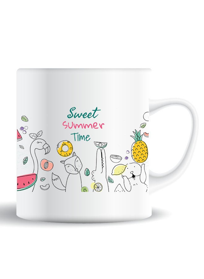 Theodor Premium Quality Two Sided Printed Coffee Mug Tea Cup Sweet Summer Time For Home Office, Kids Men Women - Image 1