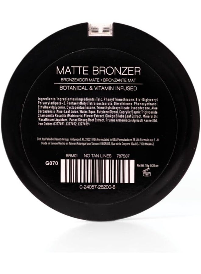 PALLADIO Matte Bronzer, No Tan Lines - Image 4