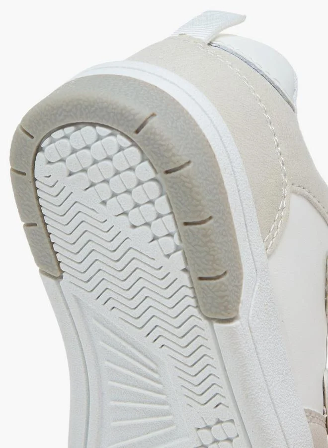 LBL by Shoexpress WHITE Panelled Sneakers With Hook And Loop Closure for Men | Best Price UAE